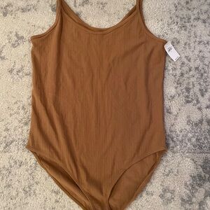 GAP Brown Ribbed Camisole Top